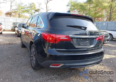 2016 Acura Mdx Technology Acurawatch Plus Packages/Technology Package from USA, damaged, VIN 5FRYD4H47GB001243